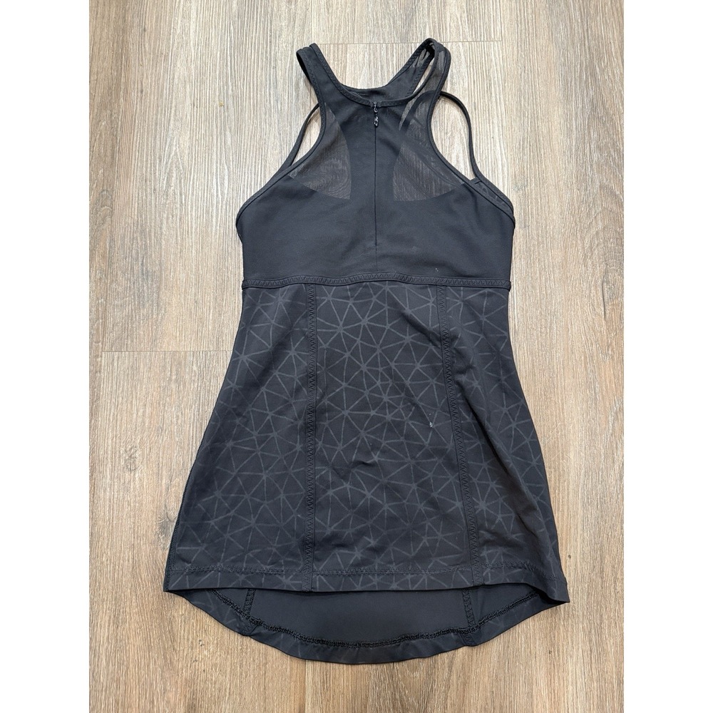 Lululemon Black Pedal Pace Dream Catcher Athletic Tank Top Size 4‎